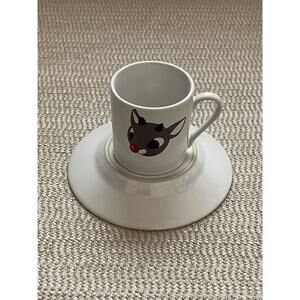 Holiday Character Set For Espresso Cup & Sauce Vintage